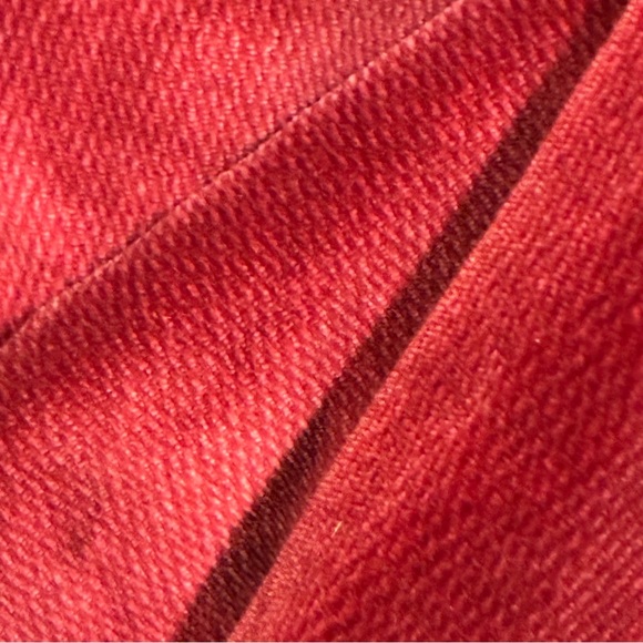 Talbots Rich Red Velvet Straight Leg Pants Size 4P 4 Petite - Picture 4 of 6